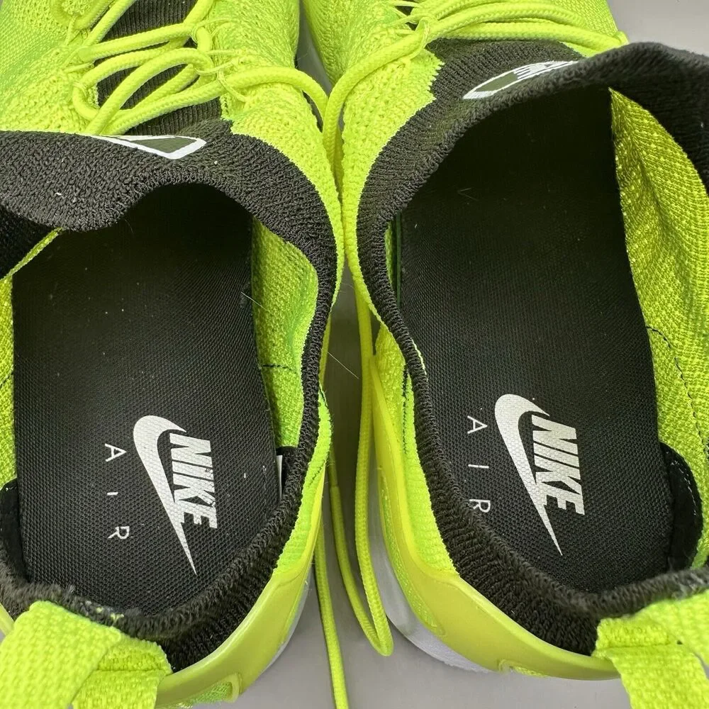 Nike Air Zoom Mariah Flyknit Racer Volt / White Men's Size 11.5 US 918264-700